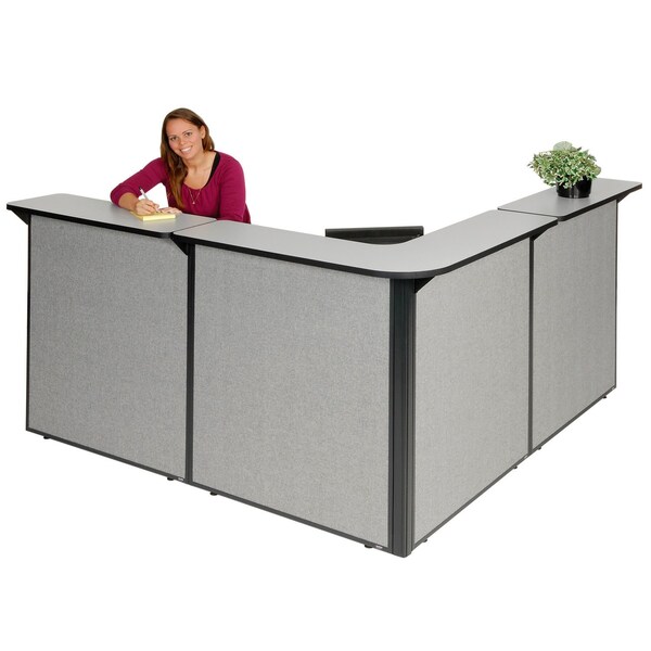 Interion By Global Industrial 80 in D X 44 in H, 80 in W X Gray 249009GG - main